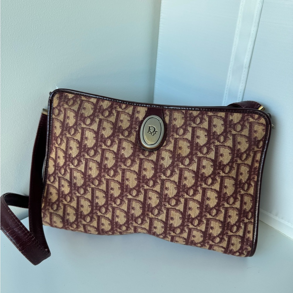 Vintage Christian Dior Trotter Vintage BURGUNDY BAG